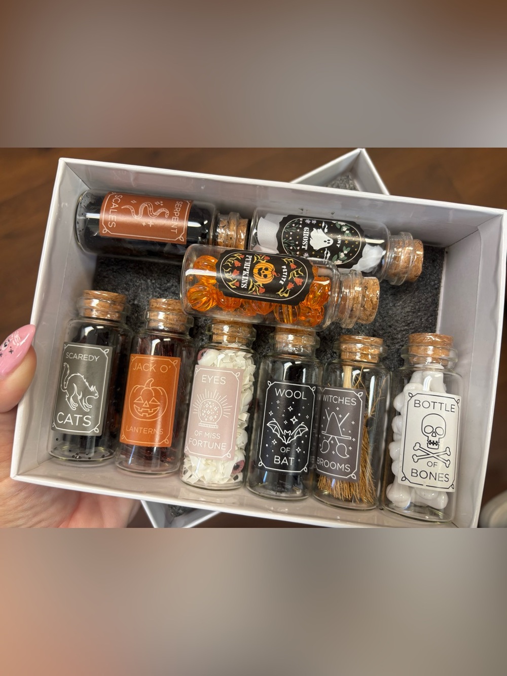 Target Bullseye Halloween Mini Glass Jars Set of 9